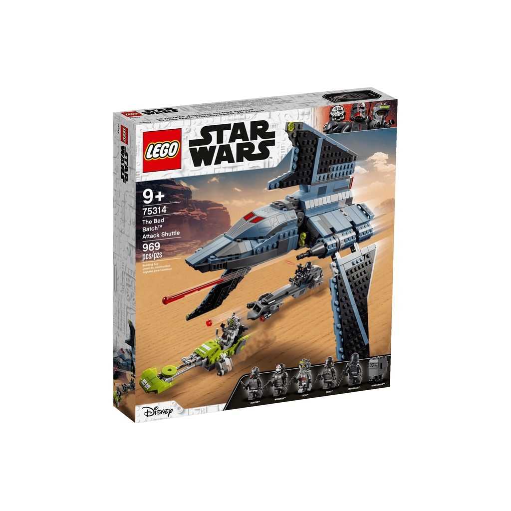 Star Wars Lego The Bad Batch: Lanzadera de Ataque Edades 9+ # 75314 Artículo 969 Piezas | DFM-523819